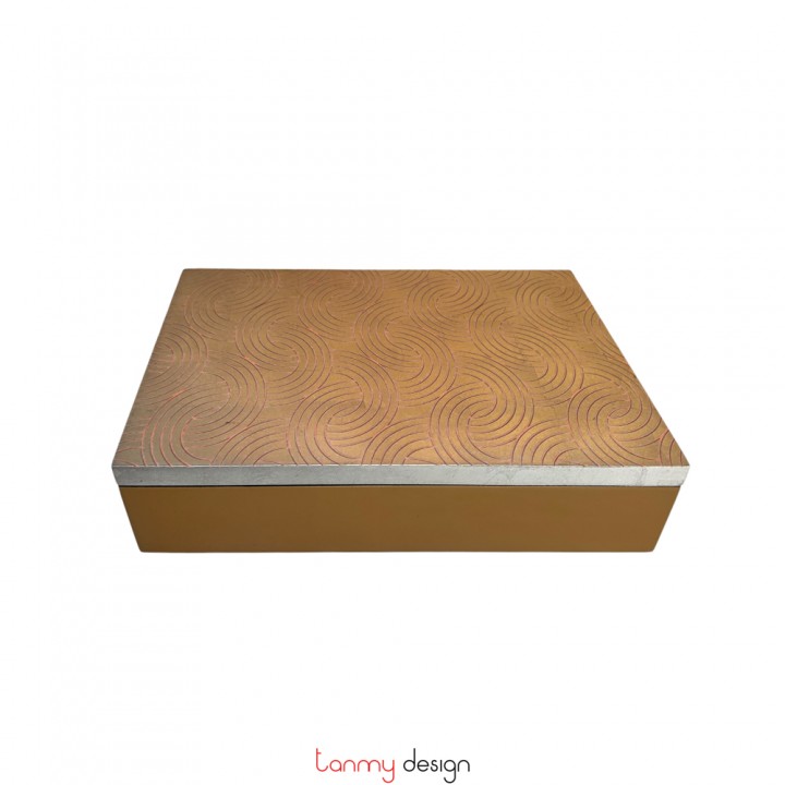 Rectangle lacquer box hand painted with flower and leaf 20*30 cm ( different designs )